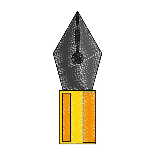 Vektor Füllfederhalter Symbol kritzeln — Stockvektor