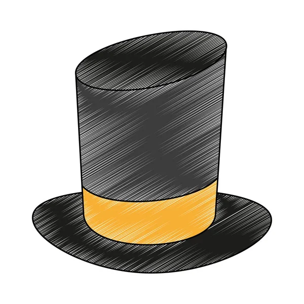 老式男性帽子涂鸦 — 图库矢量图片