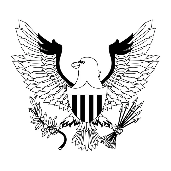 Heraldry shield with eagle — Stock Vector © Nihongo #5887649