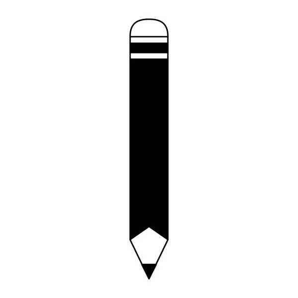 Trä penna tecknad i svart och vitt — Stock vektor