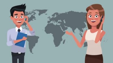 Executive iş takım Hd animasyon