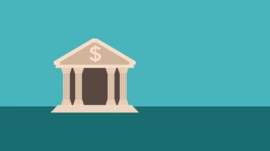 Kadın ve banka Hd animasyon