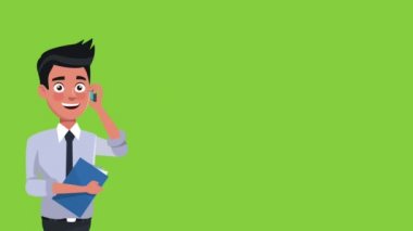 Executive işadamı Hd animasyon çizgi film