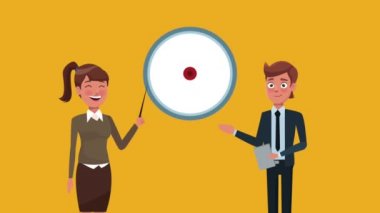 Executive iş takım Hd animasyon