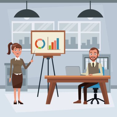 İş adamları office içinde