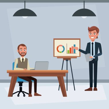 İş adamları office içinde