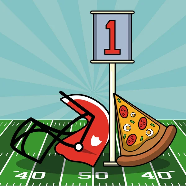 Super Bowl American Football — Stockvektor