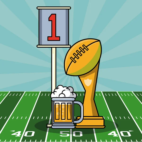 Super-Bowl-Turnier — Stockvektor