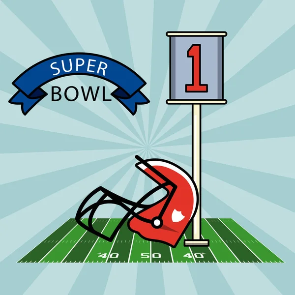 Super Bowl American Football — Stockvektor