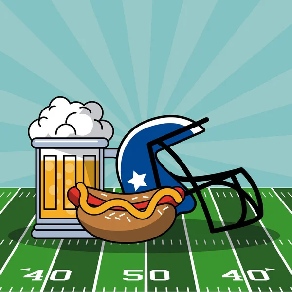 Super Bowl American Football — Stockvektor