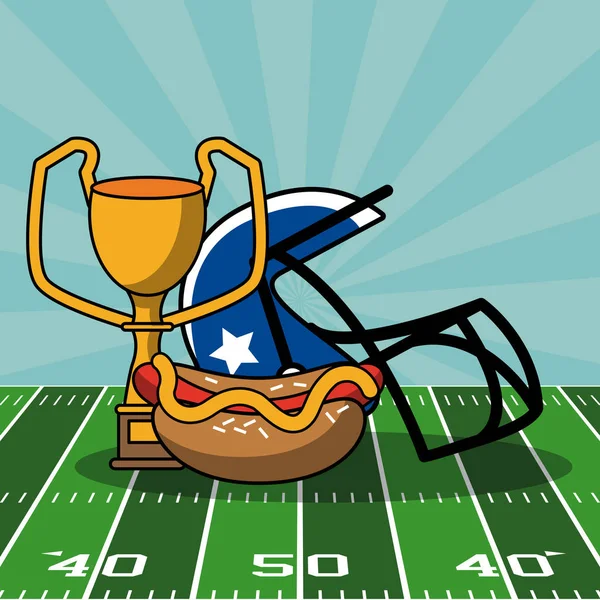 Torneo Super Bowl — Vettoriale Stock