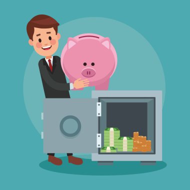 Executive işadamı çizgi film