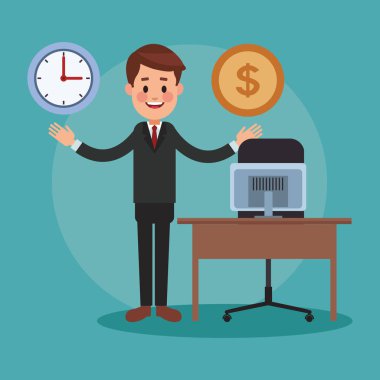 Executive işadamı çizgi film