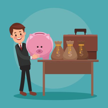 Executive işadamı çizgi film