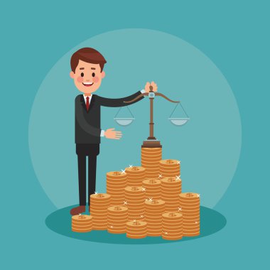 Executive işadamı çizgi film