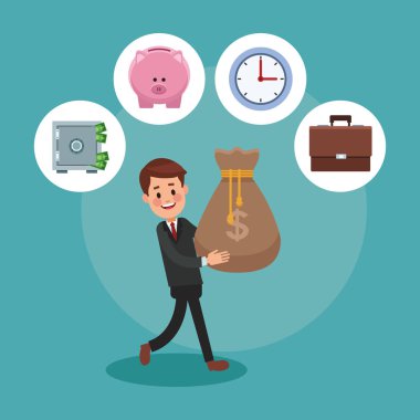 Executive işadamı çizgi film