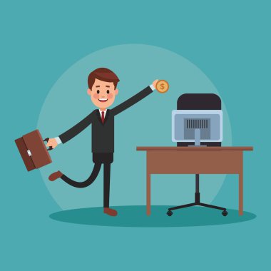 Executive işadamı çizgi film