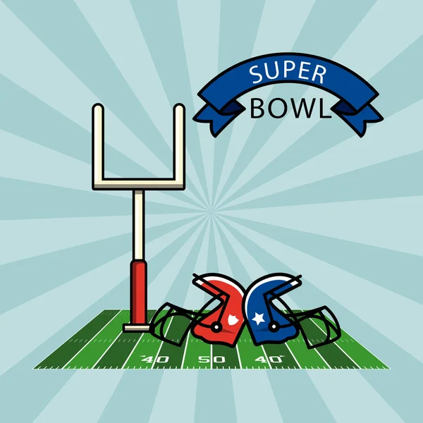 Super Bowl American Football — Stockvektor