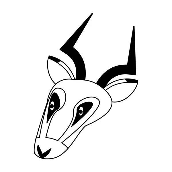 Antilop Vahşi Hayvan Vektör Çizim Grafik Tasarım — Stok Vektör