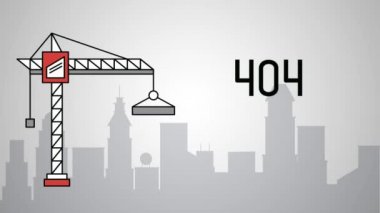 Altında inşaat Web sitesi Hd animasyon