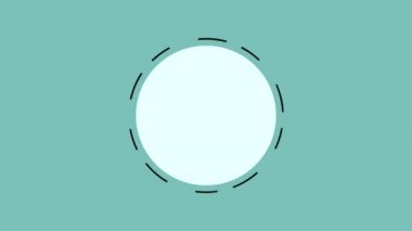 Yuvarlak kare ve belgeleri Hd animasyon