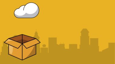 Cloud computing teknolojisi Hd animasyon