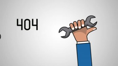Altında inşaat Web sitesi Hd animasyon
