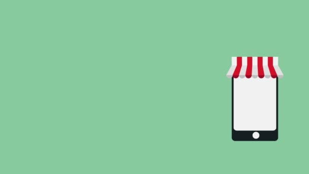 Smartphone boutique en ligne animation HD 