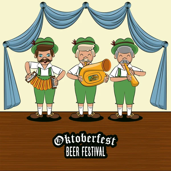 Oktober fest kártya — Stock Vector