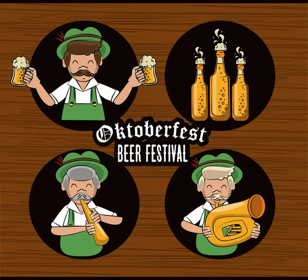 Oktober festival Amblemler kümesi