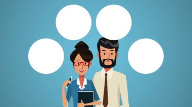 İş yürütme işçi Hd animasyon