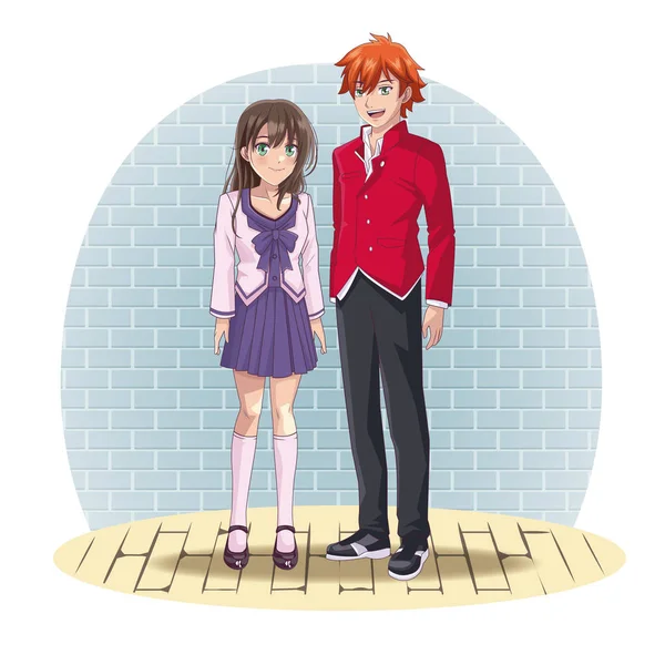 Anime çift manga çizgi film