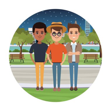 Genç çift çizgi film