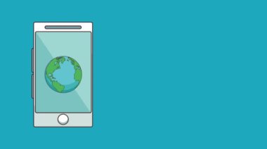 Dünya ve internet Hd animasyon