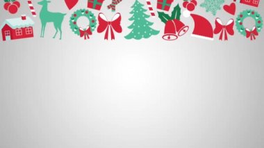 Neşeli Noel mesajı Hd animasyon