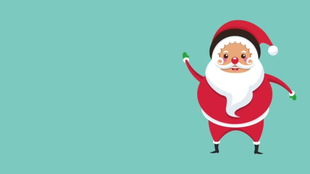 Weihnachtsmann zu Weihnachten hd animation — Stockvideo