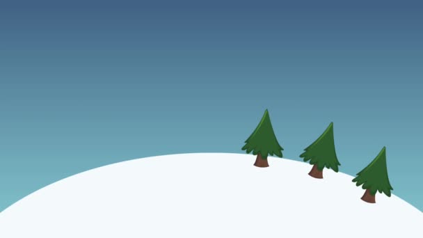 Navidad elfo dibujos animados HD animación — Vídeo de stock