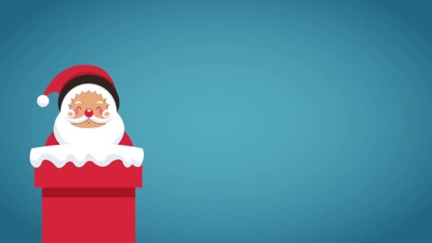 Carino Babbo Natale cartone animato HD — Video Stock