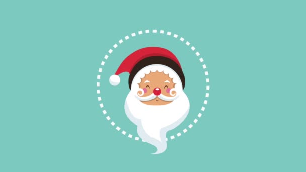 Bonito Papai Noel desenhos animados HD animação — Vídeo de Stock