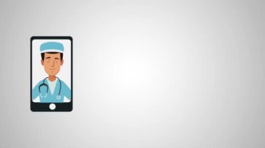 Tıbbi doktor Hd animasyon çizgi film