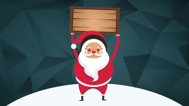 Santa claus verkoop Hd animatie — Stockvideo