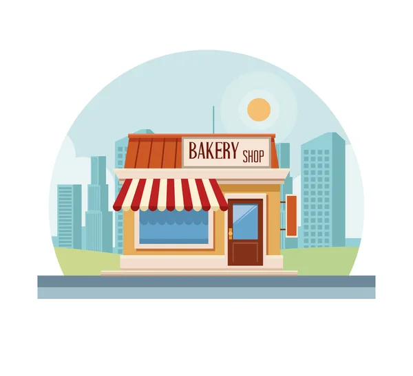 Пекарня магазин — стоковый вектор