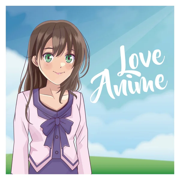 Amour Anime Femme Dessin Anime Image Vectorielle Par Jemastock C Illustration