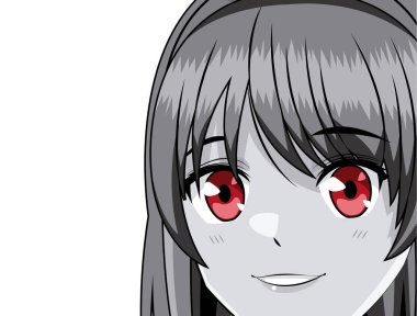 Genç anime okul öğrenci kadın