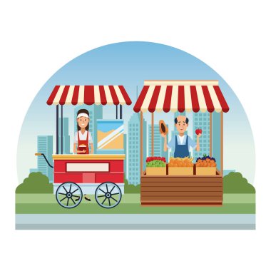 Gıda booth ve dükkanlar