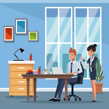 Ofiste iş arkadaşları