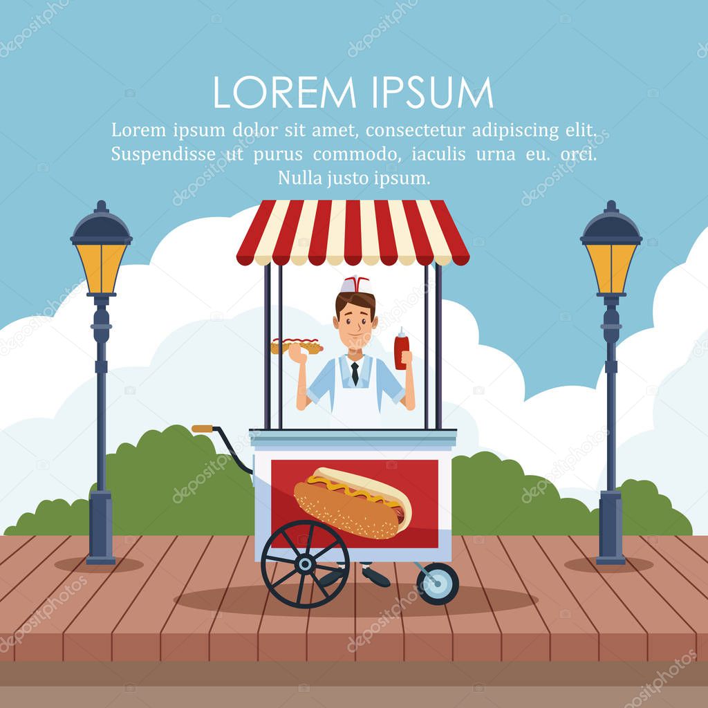 Food stand poster