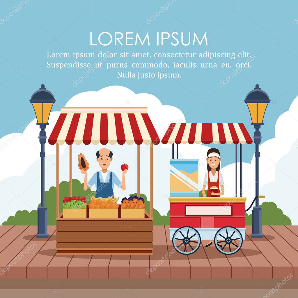 Food stand poster