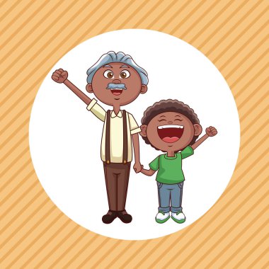 büyük ebeveyn ve çocuk