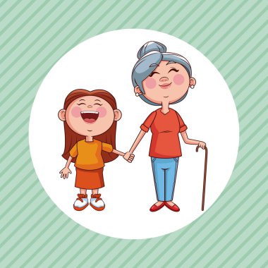 büyük ebeveyn ve çocuk